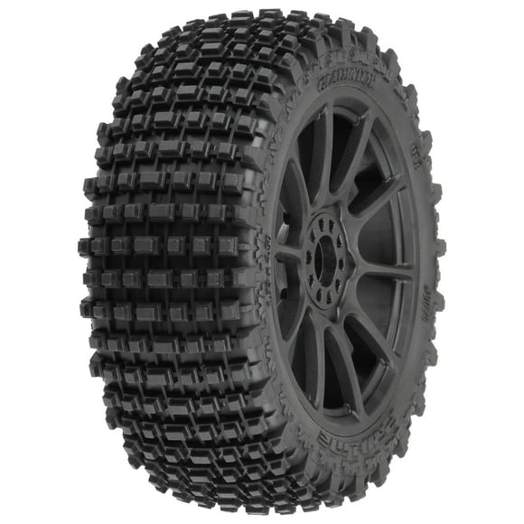 Pro-line Racing 1/8 Gladiator M2 Fr/Rr BgyTire MTD Blk Mach 10 2 PRO907421 RC Tire