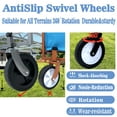 thumbnail image 3 of E-Western Collapsible Wagon Cart Foldable with Wheels for Shopping Garden Sports Groceries Camping Outdoor Navy Blue Steel Lightweight Compact Easy to Carry, 3 of 14
