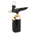 thumbnail image 4 of Aerógrafo de oxígeno facial, portátil, para maquillaje, cuidado de la piel, tónico, dispositivo pulverizador de nanoniebla, regalo para dama, conjunto negro, 4 of 15