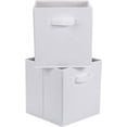thumbnail image 2 of Storage Cubes Organizer with Handles  10.5x10.5x11  Solid White, 2 of 6