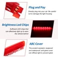 thumbnail image 4 of Luz de freno trasera LED para Seat Ibiza 6J/6P 2009-2017 No. 6J0945097A/6J0945097B Luz de freno de alto montaje trasera central de alto nivel roja, 4 of 7