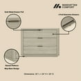 thumbnail image 4 of Evelyn Modern 32 Nightstand 4.0 with 3 Full Extension Drawers in Natural, 4 of 10