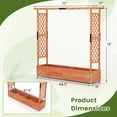 thumbnail image 3 of Gymax 2PCS Raised Garden Bed Planter Box w/ Side & Top Trellis for Vine Climbing Plants, 3 of 10