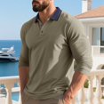 thumbnail image 6 of JoveMarine Mens Long Sleeve Button Down Shirts Casual Business Relaxed Fit Collared Polo for Work,Complexion 2XL, 6 of 8