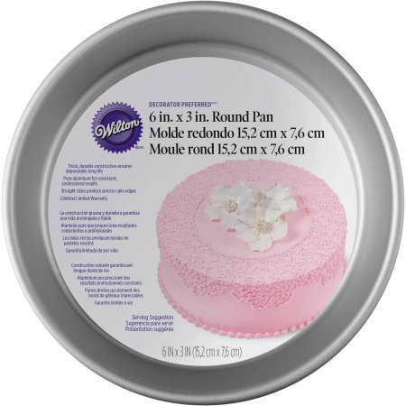 Decorator Preferred Cake Pan-Round 6"X3