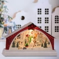 thumbnail image 1 of Light Decorative for Bedroom Living Wooden House LED Snowman, 1 of 8