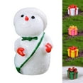 thumbnail image 2 of 4Pcs/set Christmas Snowman Gift Box Ornaments Christmas Car Resin Ornament Props Random Version/Color, 2 of 9