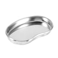 thumbnail image 1 of 1pc Stainless Steel Kidney Shaped Curved Tray Small Unobtrusive Tray Medical  Surgical Use for Limited Space Surgical Procedures, Moderate Edge Height, 1 of 7