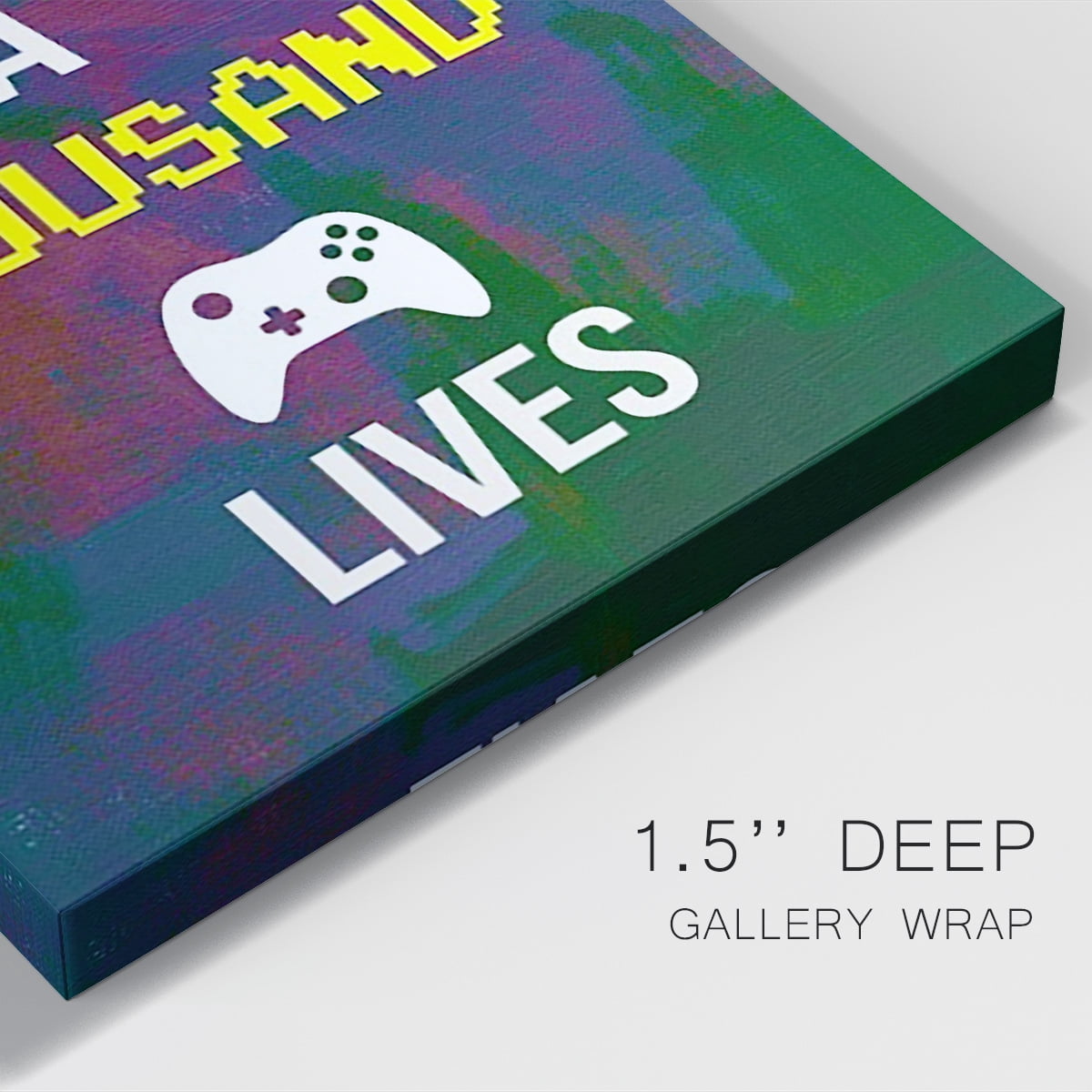 Gamer at Play I Premium Gallery Wrapped Canvas - Ready to Hang