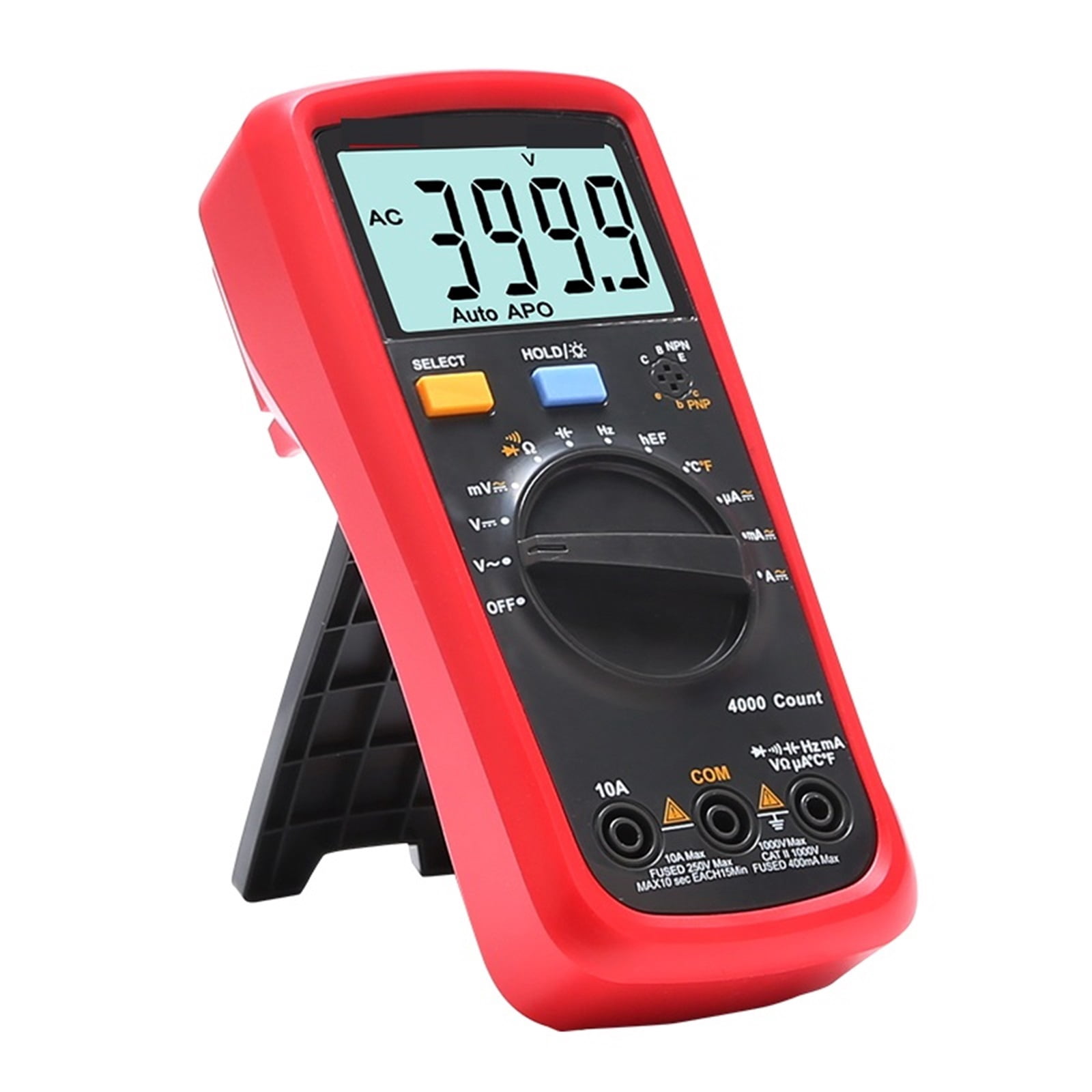 Digital Multimeter 1000V 10A Auto Power Off AC DC Voltage Current Ohm Diode Meter Temperature Test ,Battery Test