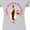 thumbnail image 3 of Disney Villains - None Of Ur Business - Juniors Fitted Graphic T-Shirt, 3 of 5