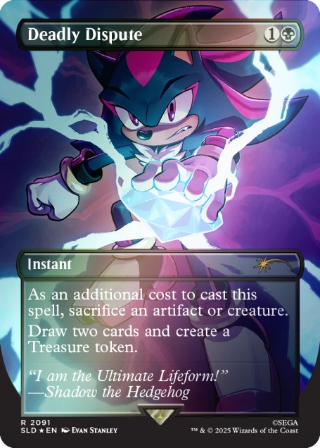 Secret Lair x Sonic: Chasing Adventure Foil Edition - Magic The Gathering (Rainbow Foil Edition)