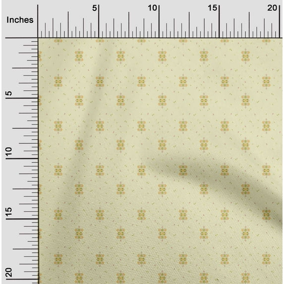 oneOone Cotton Poplin Fabric Diamond & Triangle Geometric Decor Fabric Printed BTY 56 Inch Wide