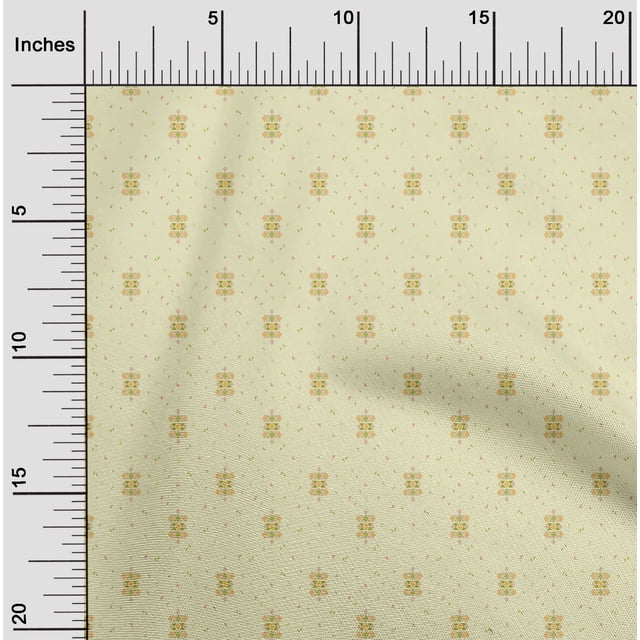 oneOone Cotton Cambric Fabric Diamond & Triangle Geometric Decor Fabric Printed BTY 56 Inch Wide