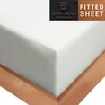 thumbnail image 4 of Empyrean Bedding Double Brushed Microfiber 14" - 16" Deep Pocket Fitted Sheet, Full, White, 4 of 5