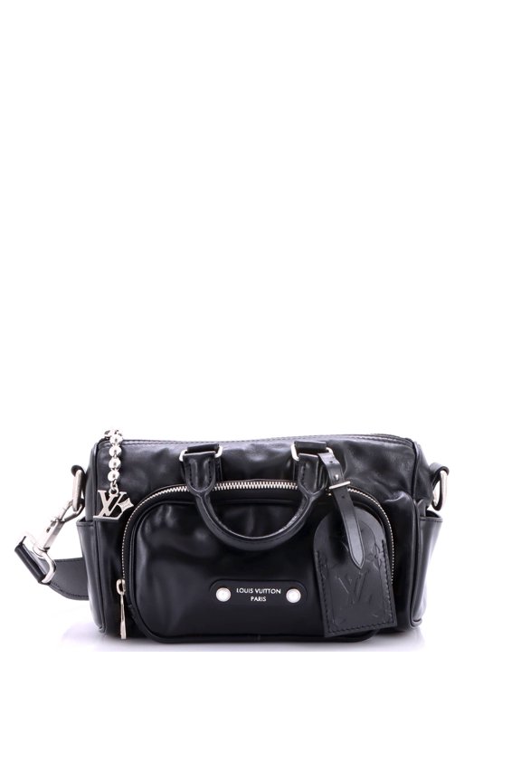 Pre-Owned Keepall Cargo Bandouliere Bag Calfskin with Monogram Leather 25 By Rebag