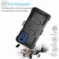 thumbnail image 5 of Tekcoo Cases for Motorola Moto G Power 5G 2024, [Buit-in Screen Protector] Combo Holster Belt Clip [Heavy Duty] [Kickstand] Full-Body Rugged Holster Case -Black, 5 of 9