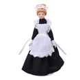 thumbnail image 2 of Modelo de Muñecas de Mini Cerámica, 1:12 Dollhouse Victorian Parlour Maid Doll Artesída Vigorán, 2 of 7