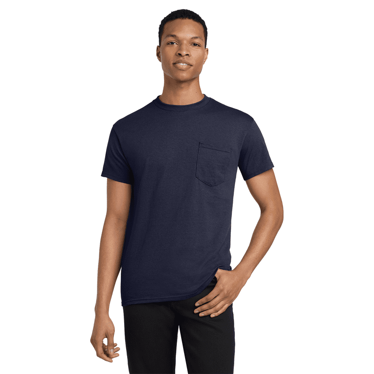 Gildan Heavy Cotton T-Shirt, Men's 9 Pack Short Sleeve Pocket