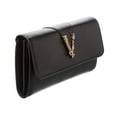 thumbnail image 3 of Versace Virtus Leather Wallet On Chain, Black, 3 of 4