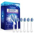thumbnail image 5 of MySmile Sonic Rechargeable Electric Toothbrush Heads, 6 Count Replacement Toothbrush Heads, White, Individual Packaging, 5 of 7