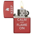 thumbnail image 3 of Zippo Keep Calm and Flame On Lighter 28671, 3 of 4