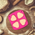 thumbnail image 4 of Molde de silicona con forma de corazón de 4 cavidades para pasteles, jabones, chocolate y repostería DIY, 4 of 7
