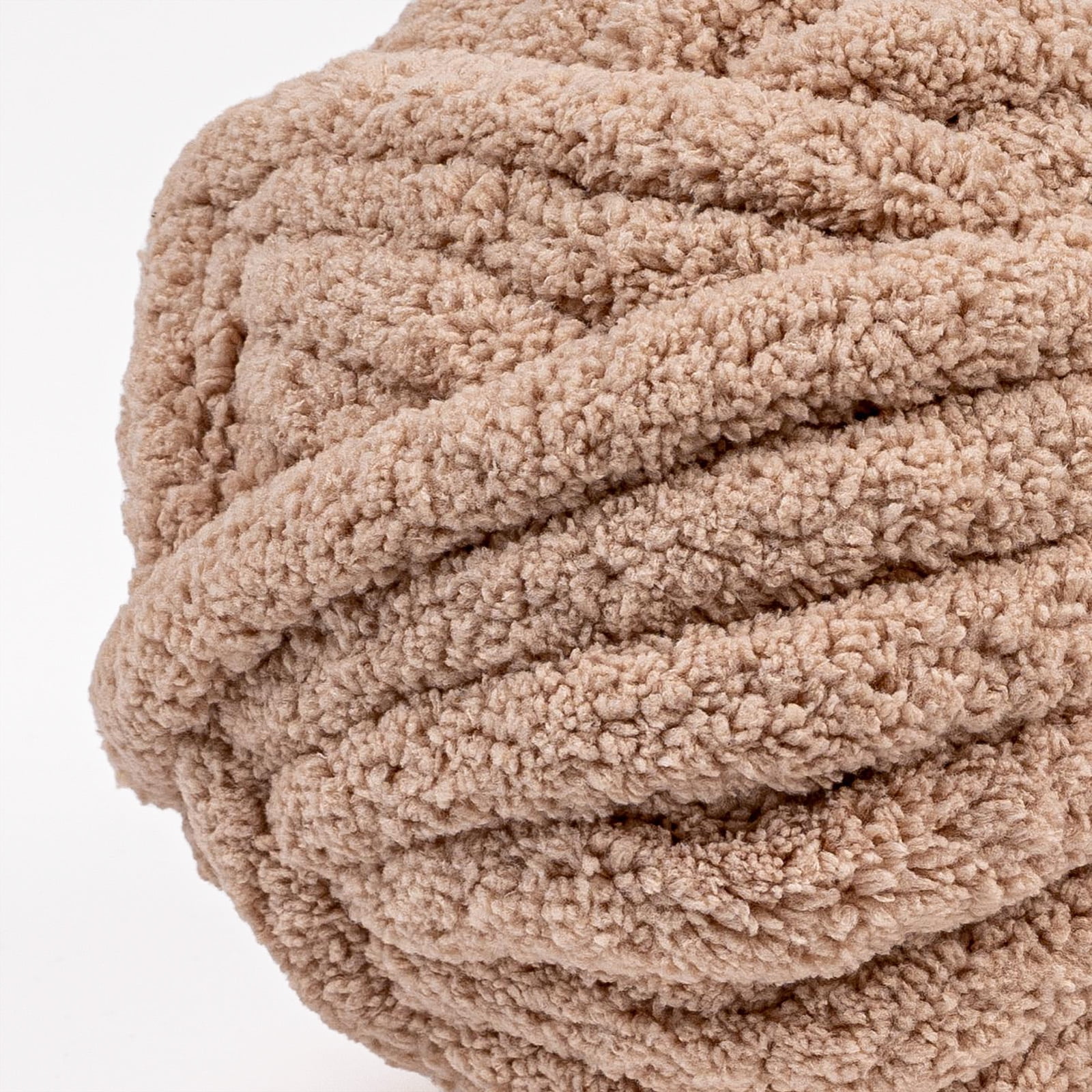 Crafted by Catherine Beige Chunky Chenille Jumbo Yarn, 41 yards, 10.5oz/300g (2 Pack)