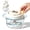 Cream White, variant on Retainer Cleaner,Denture Cleaner,Invisalign Aligner Clean Case,Compact, Breathable Orthodontic Retainer Case ,Great for Travel and Outings