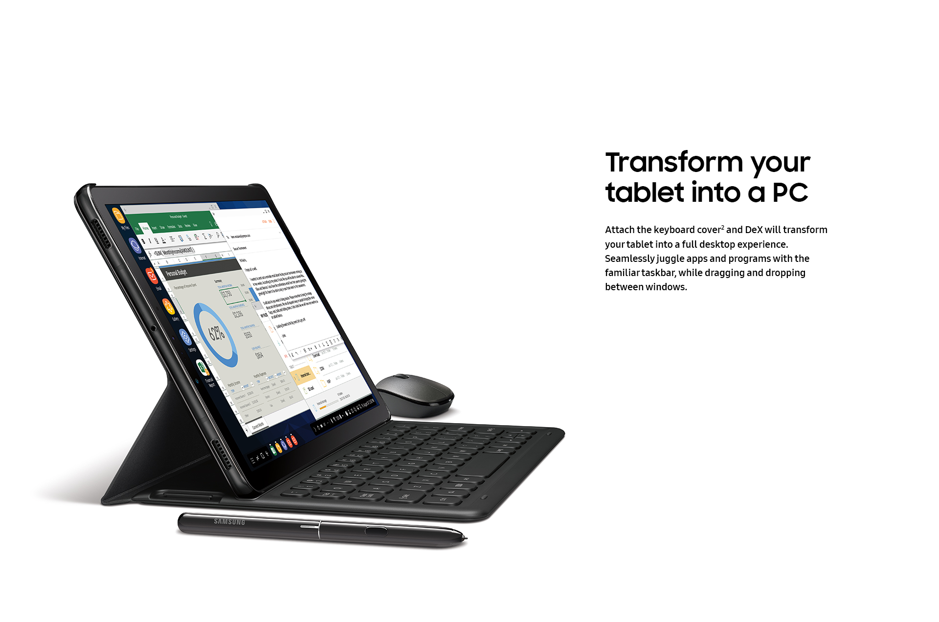 SAMSUNG Galaxy Tab S4 10.5" 256GB WiFi Tablet with S Pen, Black - SM-T830NZKLXAR - image 3 of 22
