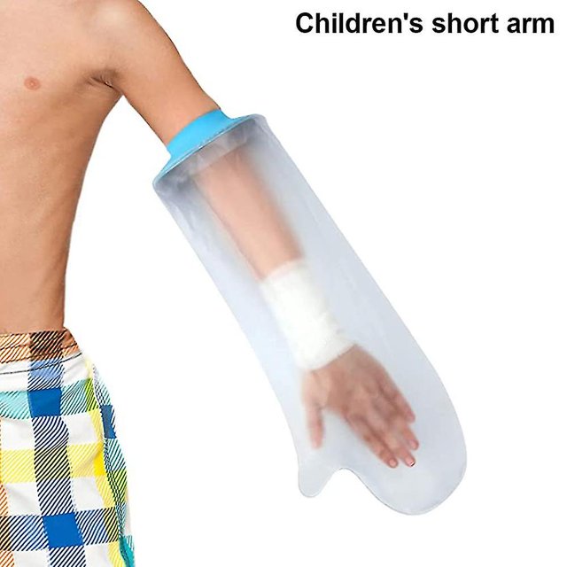 Brazo resistente al agua Cubierta de herida fundida Vendaje Protector de brazo Ducha Tina Yeso Impermeable Bajo Reutilizable Niño Brazo corto Kuyhfg Bienvenido a Kuyhfg