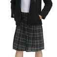 thumbnail image 5 of Vjnyvs Scottish Plaid Kilt Scottish Pleated Tartan Skirt Kilts Clothing Traditional Skirt for Men, 5 of 7