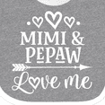 thumbnail image 4 of Inktastic Pepaw and Mimi Love Me Boys or Girls Baby Bib, 4 of 4
