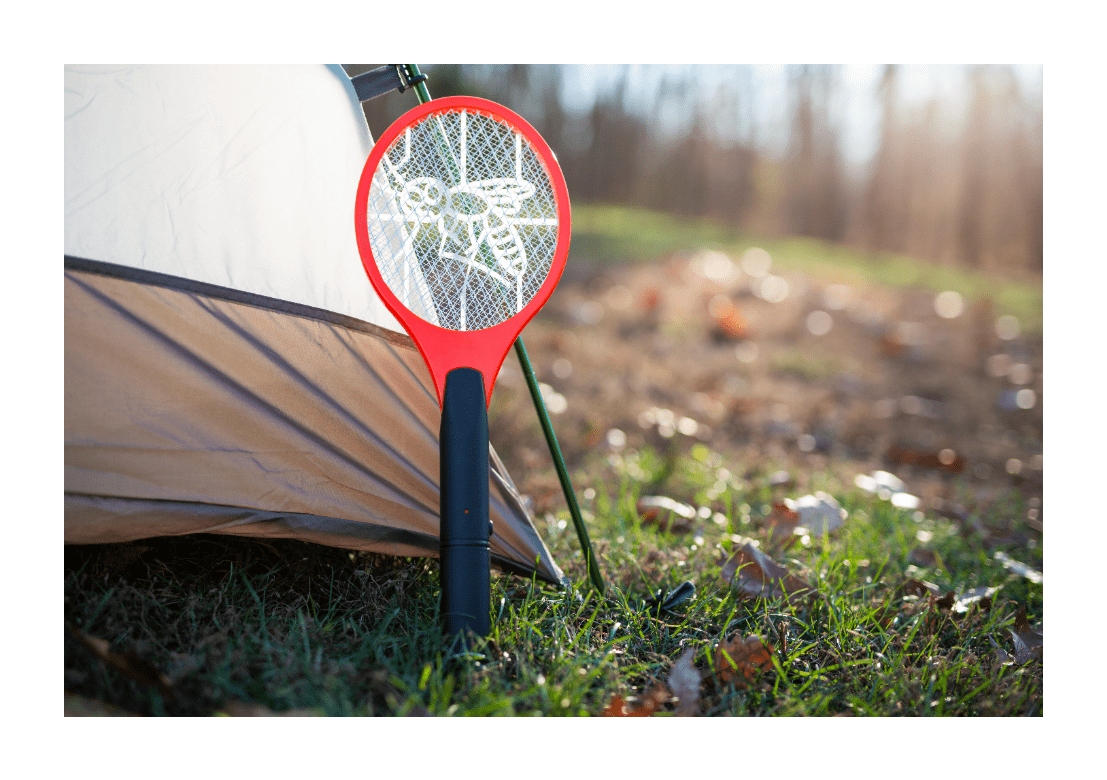 Cutter Glow in the Dark Insect Killer Handheld Racket, Orange and Black, Requires 2AA Batteries