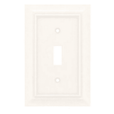 Hampton Bay W31557-W White Classic Architect Single Switch Wall Plate Cover