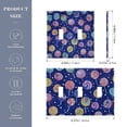 thumbnail image 2 of Yayeee Toggle Light Switch Wall Plate 3-Gang 6.37"x4.48" Decorative Outlet Cover, Blue Colorful Candies, 2 of 7