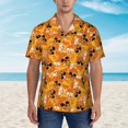 thumbnail image 2 of Pofeuu Skulls Print Hawaiian Shirt for Men Sleeves Casual Button Down Summer Beach Dress Shirts T-Shirts,Large, 2 of 7