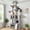 Light Gray, variant on Globlazer Big Cat Tree Tower，85in Multi-Level Tall Cat Tree Tower Indoor for Multiple Adult Cats with Scratching Post, 3 Perches, 3 Condos, 2 Hanging Basket, S85,Dark Gray