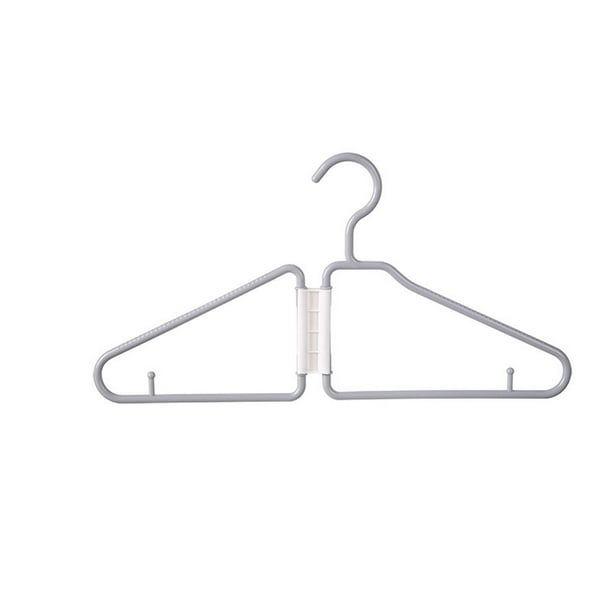 Percha de plástico plegable | Diseño plegable que ahorra espacio | Ideal para armarios pequeños y viajes | Paquete de 1