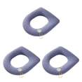 thumbnail image 4 of sweethay Funda blanda para asiento de inodoro, cojín reutilizable, almohadilla estirable, alfombrilla antideslizante, accesorios de baño de Type1 NO1, 4 of 6