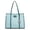 Baby Blue, variant on Kindred Tote Bag Women’s Oversize Handbag Large Size, Vegan Leather by Mia K- Coffee-Ivory