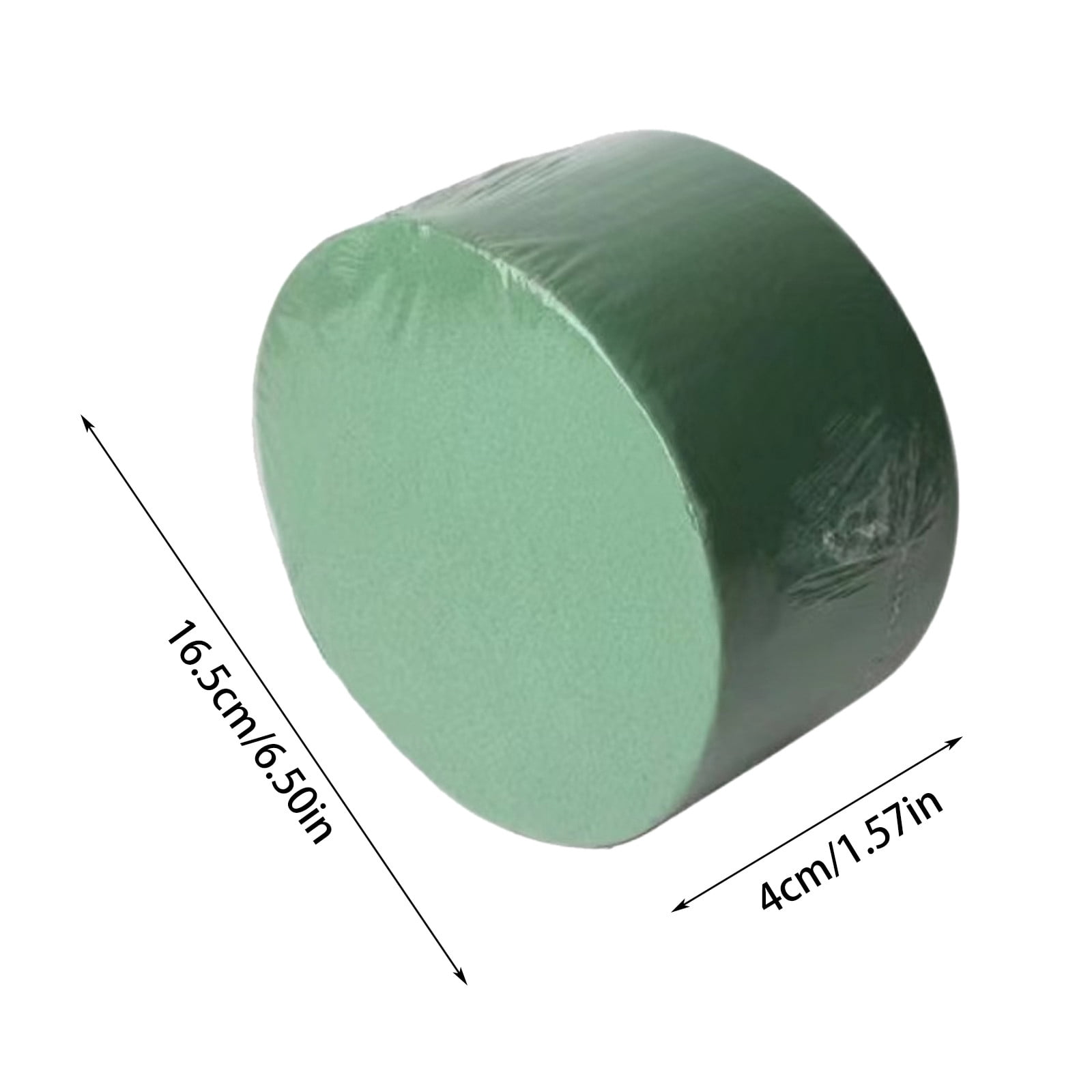 6 Pack Round Floral Foam for Flower Arrangements, Green Wet and Dry Flower Foam Blocks for Fresh and Artificial Flowers, Florist Supplies for Wedding Party and Home Decor