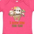 thumbnail image 4 of Inktastic Sloth I Love My Nai Nai Boys or Girls Baby Bodysuit, 4 of 5
