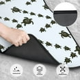 thumbnail image 3 of Cauagu Sea Turtle Pattern Car Floor Mat Set of 4,Car Carpet Mats Car Mats with Anti-Slip Backing & Driver Heel Pad Universal Fit for Cars/Trucks/SUV/Vans, 3 of 6
