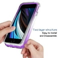 thumbnail image 4 of iPhone SE (2022) Case,Dteck Shockproof Rubber Hybrid iPhone 7/iPhone 8/iPhone SE 2020 4.7-inch Case Lightweight Slim Cover for iPhone 7/8/SE 2020/SE 2022,Purple, 4 of 8