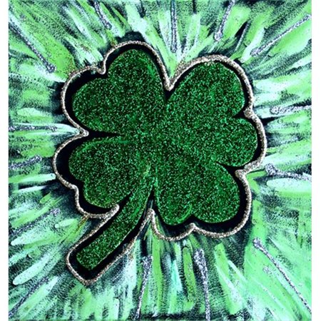 Confluence Art Group irishluck108 12 x 12 in. Irish Luck Canvas Wrap