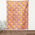 thumbnail image 4 of Ambesonne Tropical Fabric by the Yard Upholstery, Exotic Leaves and Blossoms, 2 Yards, Pink Orange and Quartz, 4 of 5