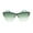 Gold Gradient Green, variant on Womens Cat Eye Shield Luxury Rhinestone Sunglasses Gold Solid Black