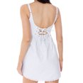thumbnail image 4 of xiaxaixu Robe d'Été Décontractée pour Femmes Sans Manches Dos Nu avec Dentelle Clubwear, 4 of 9