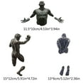 thumbnail image 5 of Yammee 3D Through Wall Figure Sculpture Resin Abstract Electroplating Crafts Decor for Home Hotel Living Room Wall Decoration, 5 of 14